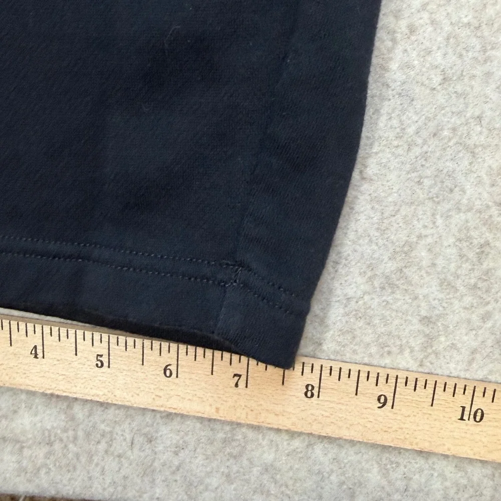 Adidas Mens XL Black Fleece Straight Leg Sweatpants Elastic Waist Pockets Sporty